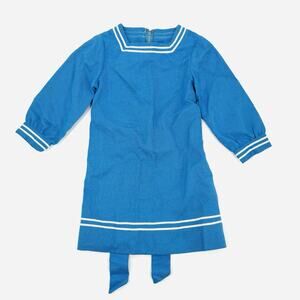 True Vintage Kids Dress Girls Medium 1930s 40s Handmade Knit Talon Zipper Rare